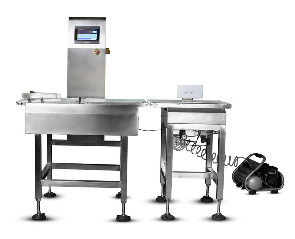 BizAutom BA-CW Dynamic In-Line Checkweigher System With Pneumatic Pushing Arm