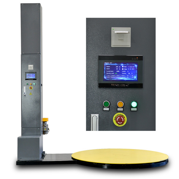 Prime Systems PS-K120S G3 Multi-Functional Stretch Wrap Machine With Built-In Weight And Height Measurer And Label Printer