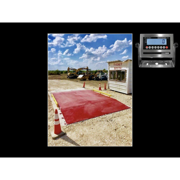 Prime Scale PS-934 10' x 10' Axle Truck Cargo Scale with 60,000 lbs Capacity Non-NTEP