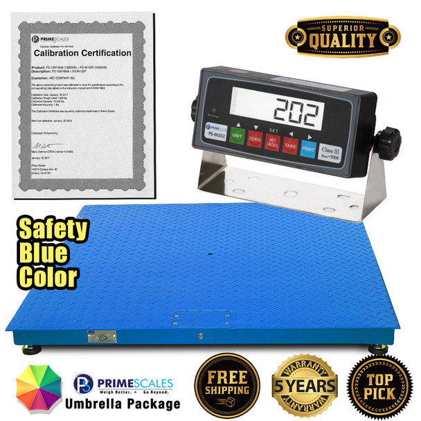 SaftyBlueFloorScale-5-Year-Warranty