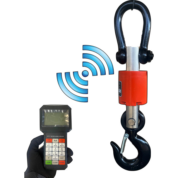 PS-W-CR-10k Wireless Crane Scale 300 ft range Hanging Scale, 10,000 lbs x 2 lb
